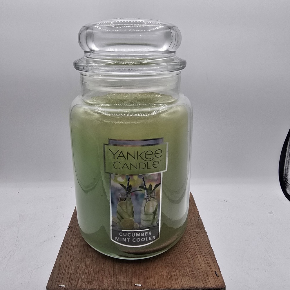NEW Yankee Candle Cucumber Mint Cooler Large (22oz) Jar Candle